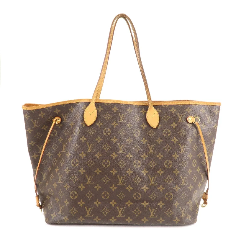 Louis Vuitton Petite Malle bags with a hard - shell structure for uniquenessLouis Vuitton Monogram Neverfull GM Tote Bag Brown M40990