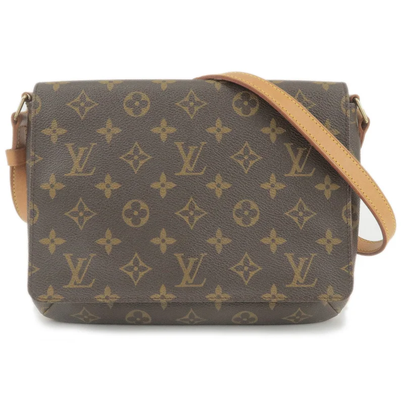 Louis Vuitton handbags with a patent - leather finish for a shiny lookLouis Vuitton Monogram Musette Tango Short Shoulder Bag M51257