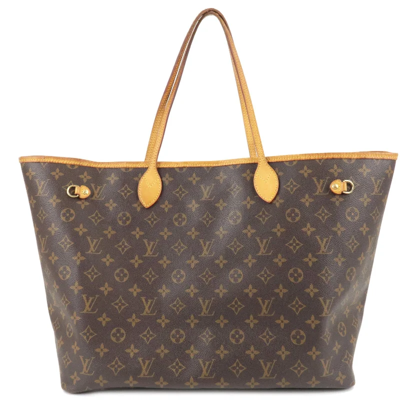 Louis Vuitton bags with a snap - button closure and a decorative charm for styleLouis Vuitton Monogram Neverfull GM Tote Bag M40157