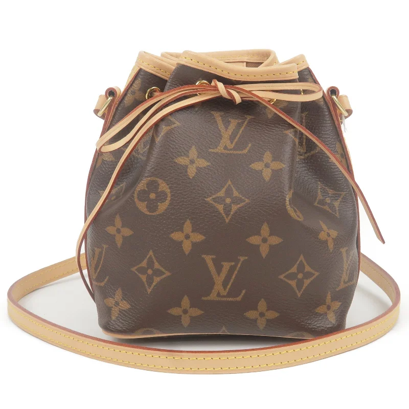 Ladies Louis Vuitton Capucines bags with gold - toned hardwareLouis Vuitton Monogram Nano Noe Shoulder Bag M41346