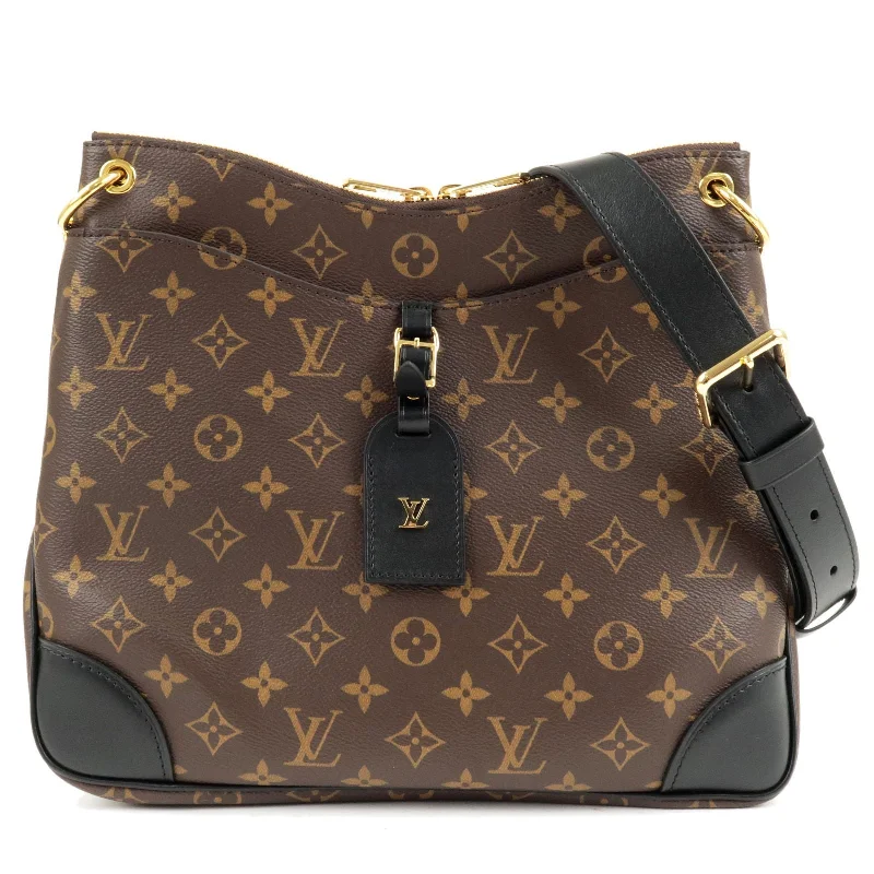 Ladies Louis Vuitton Capucines bags with gold - toned hardwareLouis Vuitton Monogram Odeon NM MM Crossbody Bag Noir M45352