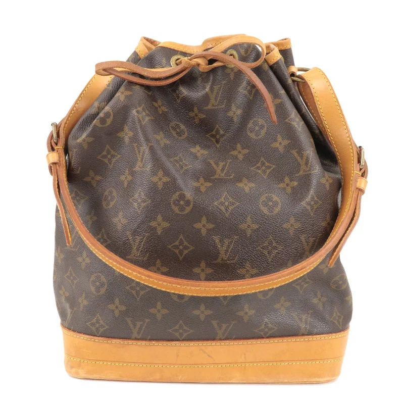 Louis Vuitton tote bags with a spacious interior and multiple pocketsLouis Vuitton Monogram Noe Shoulder Bag Brown M42224