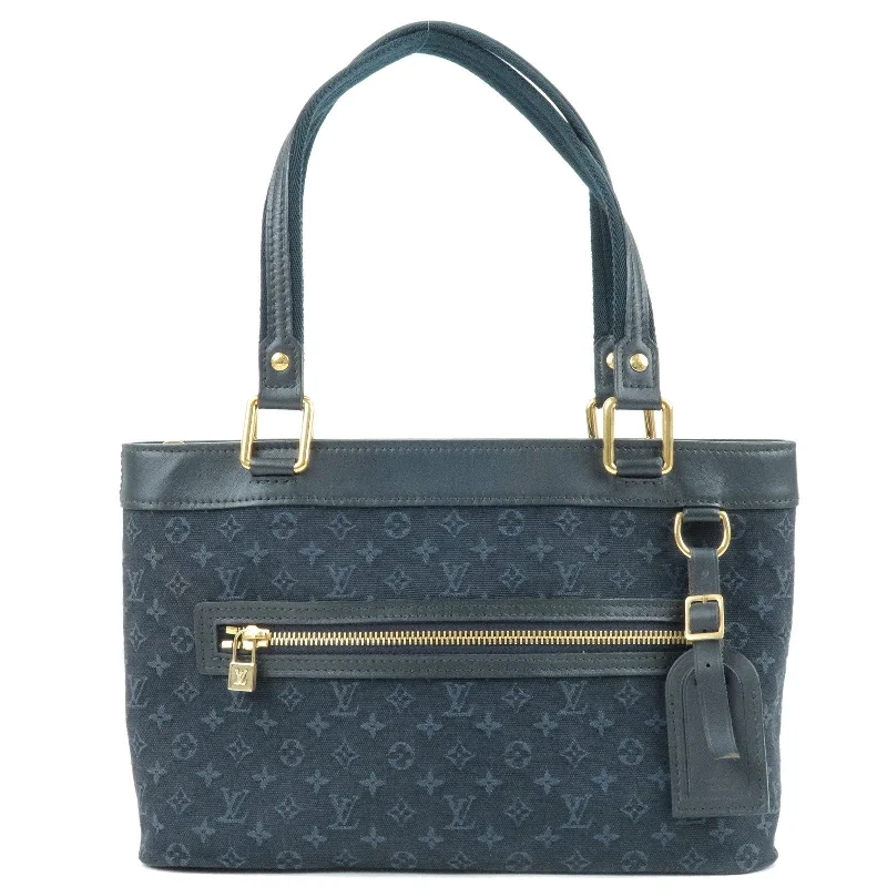 Louis Vuitton Twist bags with a contrast - colored interior for visual interestLouis Vuitton Monogram Mini Lucille PM Hand Bag TST Blue M92680