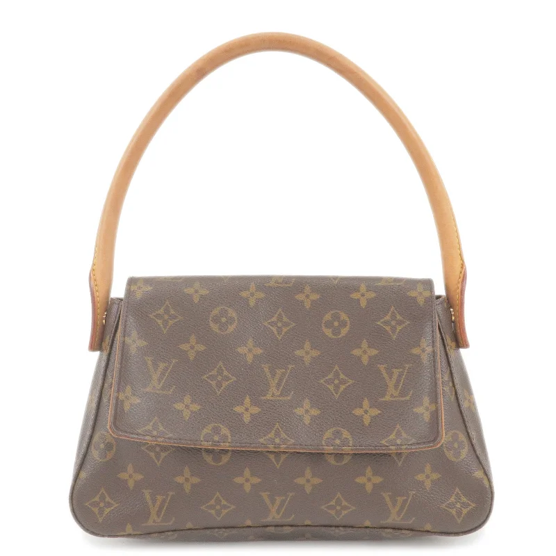 Louis Vuitton bags with a magnetic snap closure for easy accessLouis Vuitton Monogram Mini Looping Shoulder Bag M51147