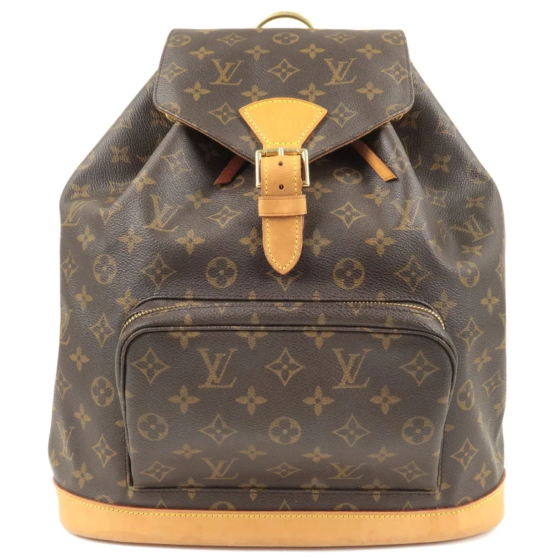 Small - sized Louis Vuitton Pochette Metis bags for a compact carryLouis Vuitton Monogram Montsouris GM Back Pack M51135