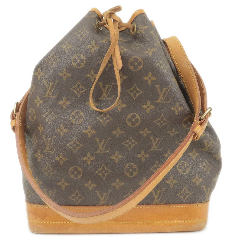 Louis Vuitton bags with a zip - around closure for enhanced securityLouis Vuitton Monogram Noe Shoulder Bag Hand Bag M42224