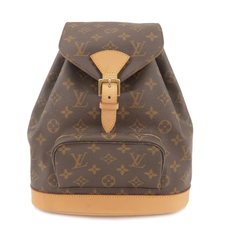 Ladies Louis Vuitton Petite Malle bags in a pastel color for a soft lookLouis Vuitton Monogram Montsouris MM Back Pack Bag M51136