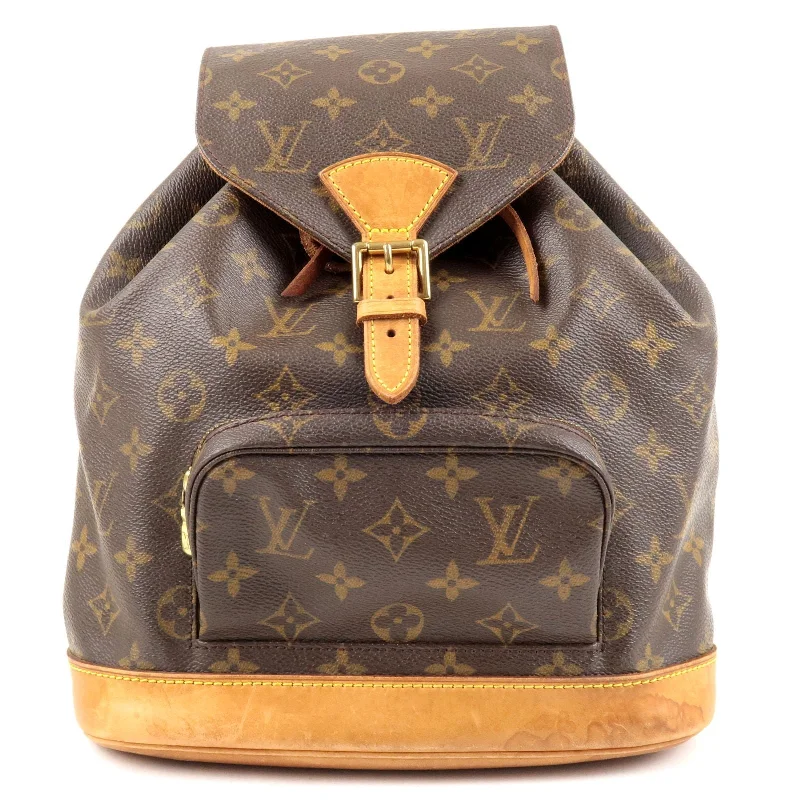 Louis Vuitton tote bags with a spacious interior and multiple pocketsLouis Vuitton Monogram Montsouris MM Back Pack M51136