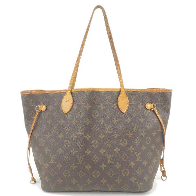 Louis Vuitton tote bags with a printed LV logo on the front for brand visibilityLouis Vuitton Monogram Neverfull MM Tote Bag Hand Bag M40156