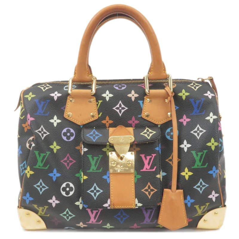 Ladies Louis Vuitton Capucines bags with a detachable shoulder strapLouis Vuitton Monogram Multi Color Speedy 30 Hand Bag M92642