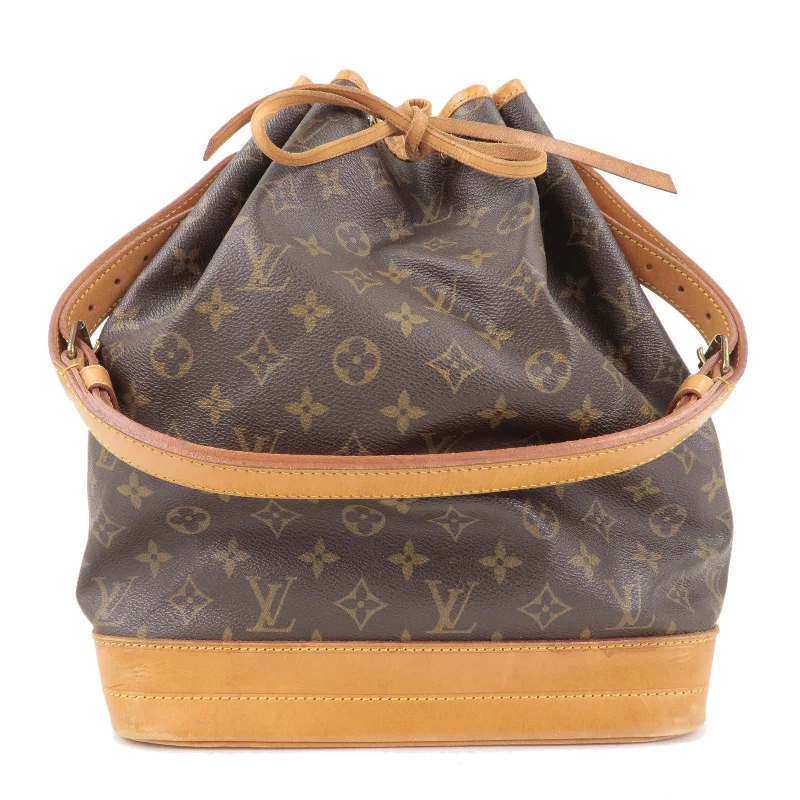 Ladies Louis Vuitton Capucines bags with a detachable shoulder strapLouis Vuitton Monogram Noe Shoulder Bag Hand Bag Brown M42224