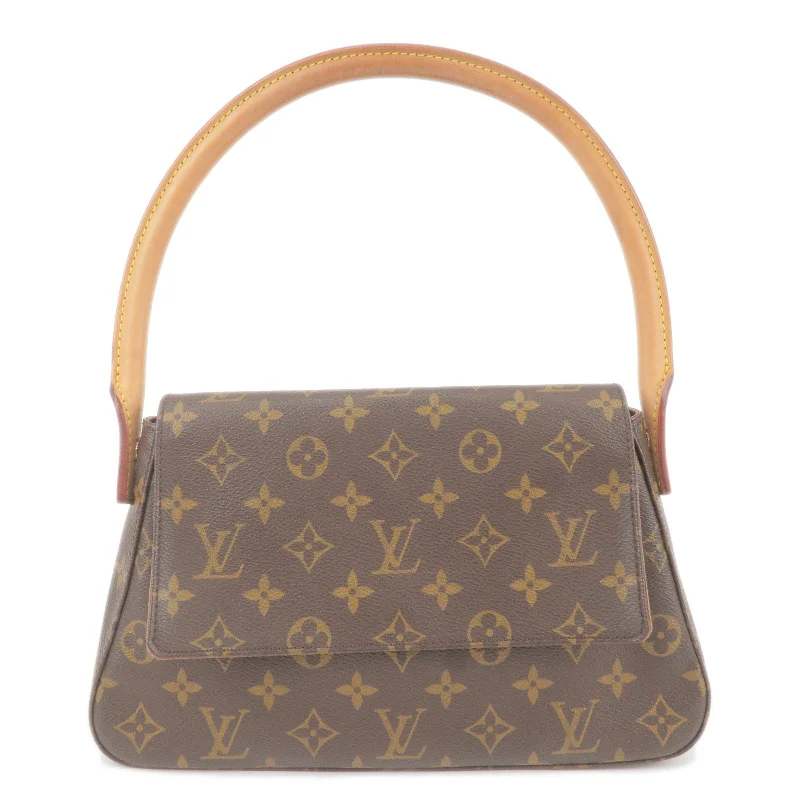 Louis Vuitton backpacks with a padded laptop compartment for travelLouis Vuitton Monogram Mini Looping Shoulder Bag M51147