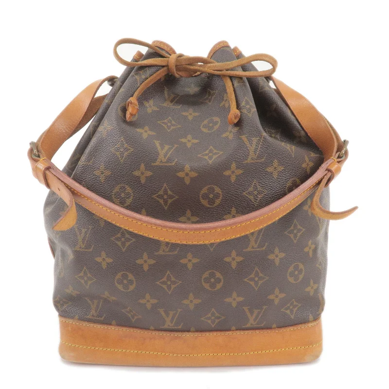 Louis Vuitton bags with a chain - link trim and a leather body for a modern edgeLouis Vuitton Monogram Noe Shoulder Bag Hand Bag M42224