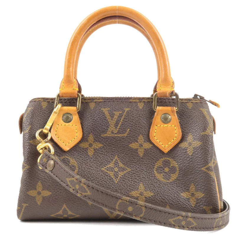 Louis Vuitton backpacks with a multi - pocket organization for functionalityLouis Vuitton Monogram Mini Speedy & Strap M41534