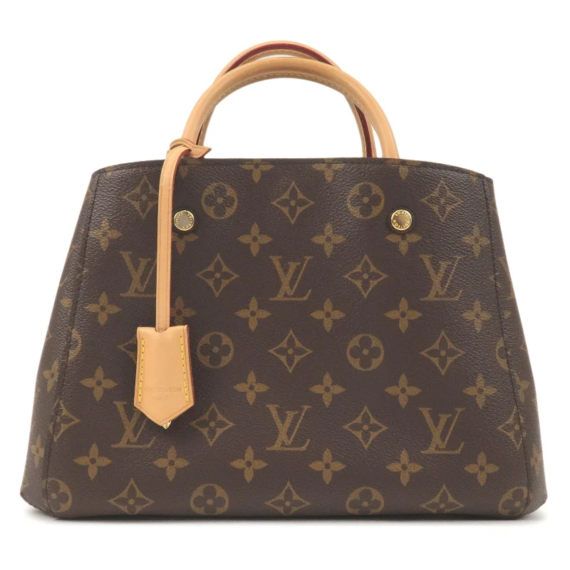 Louis Vuitton handbags with a metal - framed clasp for durabilityLouis Vuitton Monogram Montaigne BB 2Way Bag Hand Bag M41055