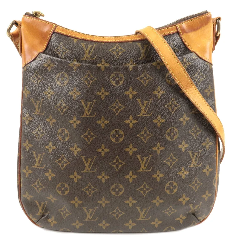 Louis Vuitton crossbody bags with a printed floral pattern for femininityLouis Vuitton Monogram Odeon MM Shoulder Bag M56389