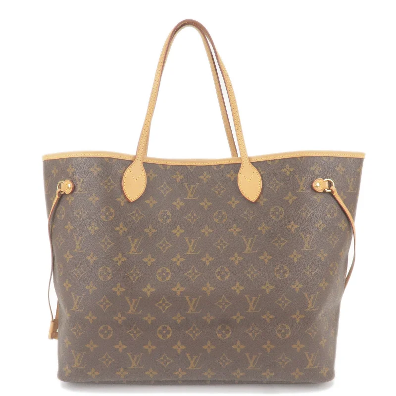 Louis Vuitton bags with a detachable mirror inside for on - the - go touch - upsLouis Vuitton Monogram Neverfull GM Tote Bag M40157