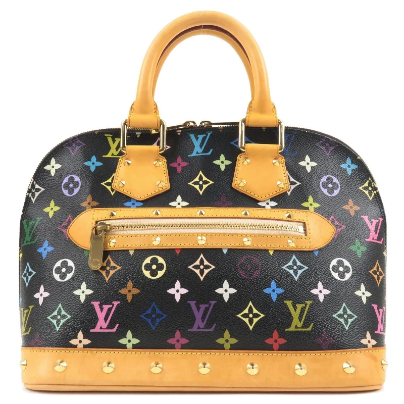 Louis Vuitton Speedy bags in monogram canvas for a classic lookLouis Vuitton Monogram Multi Color Alma Hand Bag Noir M92646