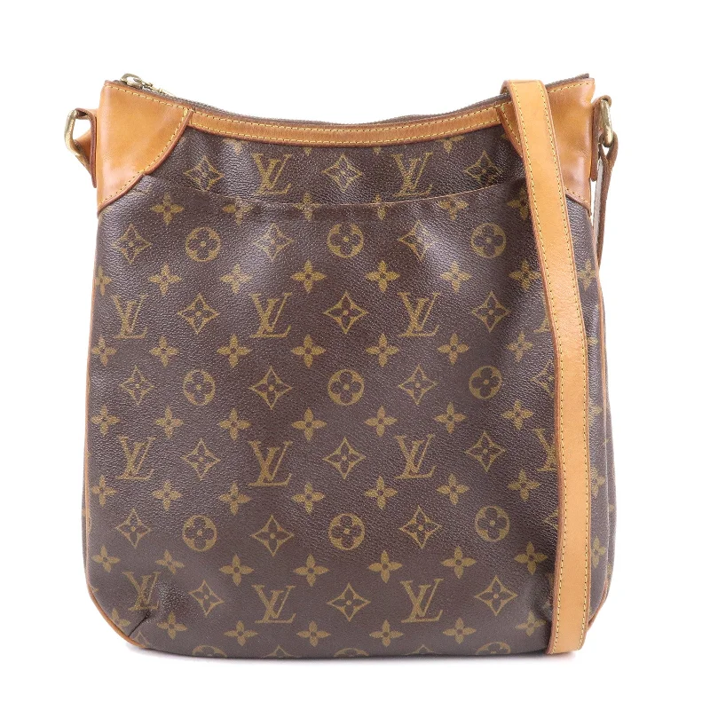 Louis Vuitton bags with a zippered interior pocket for better organizationLouis Vuitton Monogram Odeon MM Shoulder Bag Brown M56389