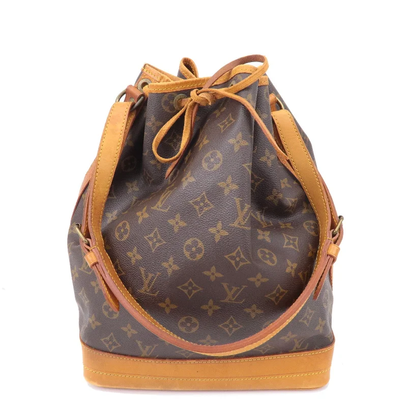 Louis Vuitton Alma bags with a leather - wrapped handle for a luxurious feelLouis Vuitton Monogram Noe Shoulder Bag Hand Bag Brown M42224