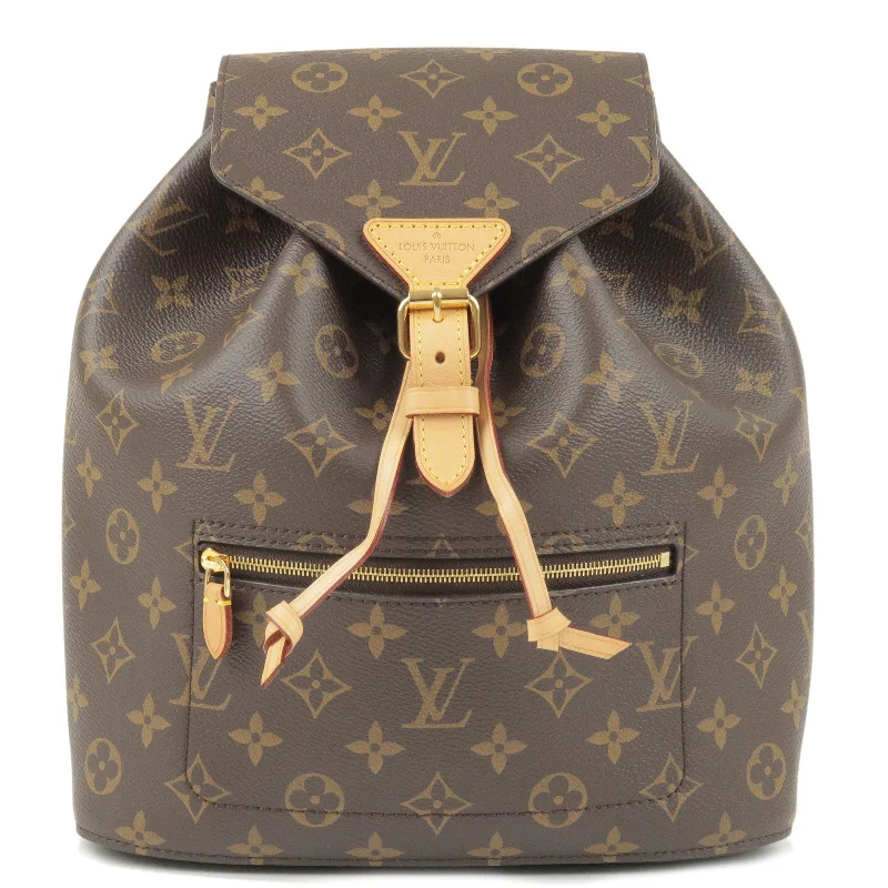 Louis Vuitton backpacks with a padded laptop compartment for travelLouis Vuitton Monogram Montsouris Ruck Sack Back Pack M43431