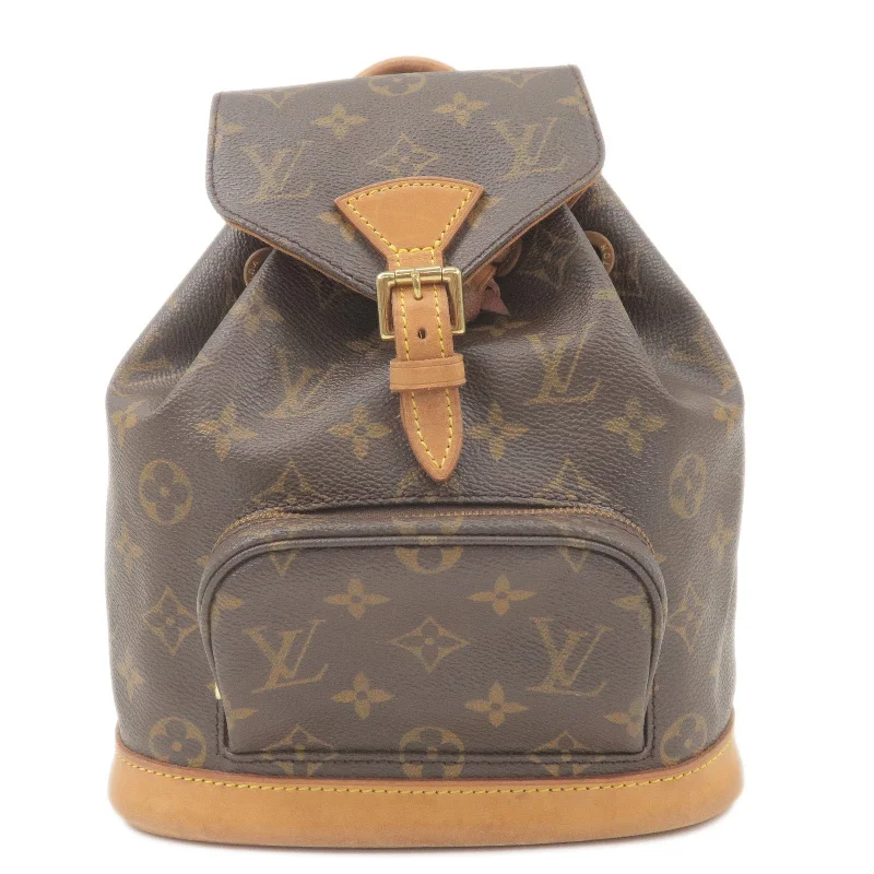 Louis Vuitton tote bags with a spacious interior and multiple pocketsLouis Vuitton Monogram Mini Montsouris Back Pack M51137