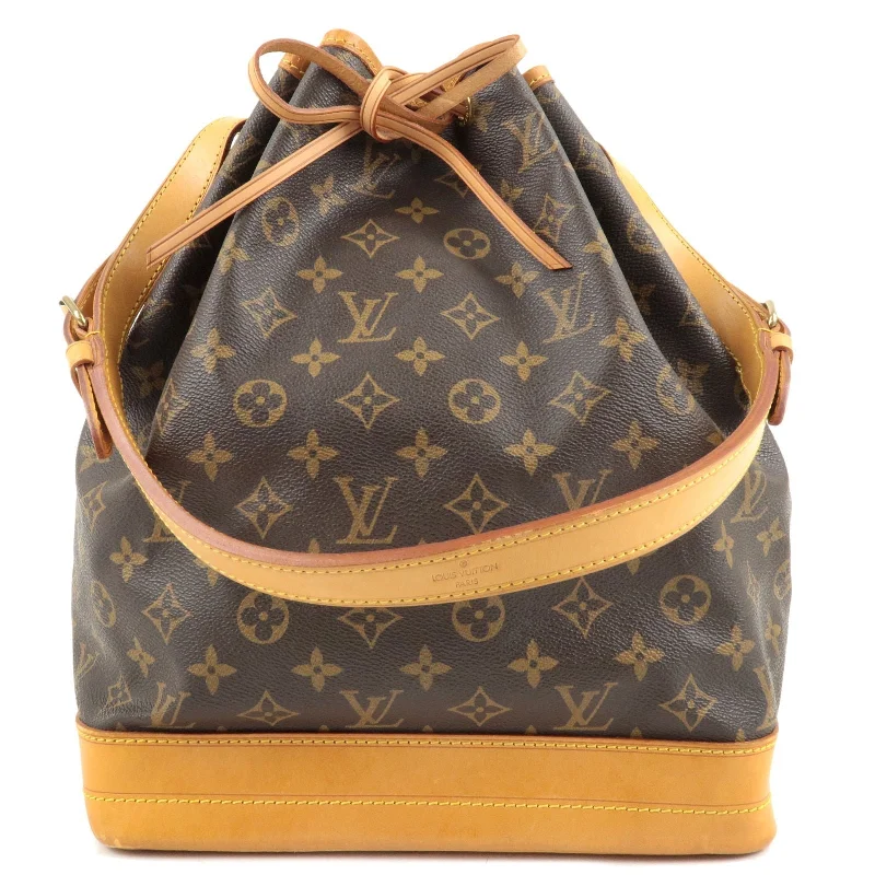 Ladies Louis Vuitton shoulder bags with a wide - width strap for comfortLouis Vuitton Monogram Noe Shoulder Bag Hand Bag M42224