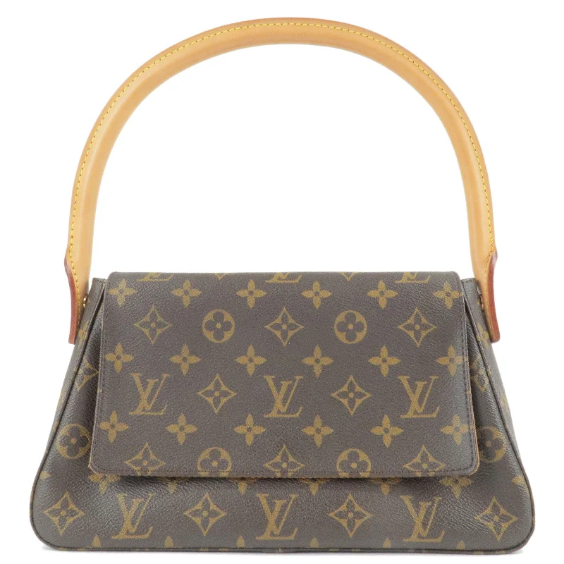 Louis Vuitton Speedy bags in monogram canvas for a classic lookLouis Vuitton Monogram Mini Looping Shoulder Bag M51147