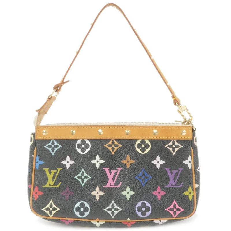 Ladies Louis Vuitton handbags with a detachable coin purse insideLouis Vuitton Monogram Multi Color Pochette Accessoires M92648