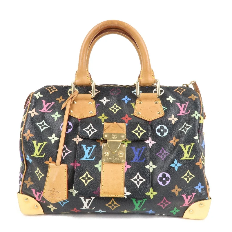 Louis Vuitton tote bags with a water - resistant coating for outdoor useLouis Vuitton Monogram Multi Color Speedy 30 Hand Bag M92642