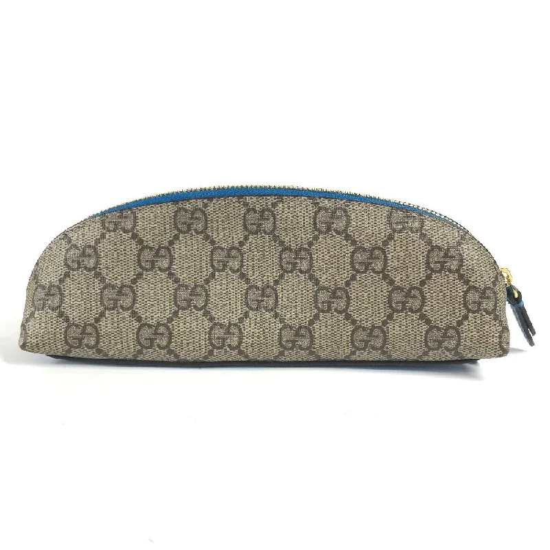 Medium - sized Women Gucci handbags for everyday useGUCCI pencil case 662129 GG Supreme canvas, leather blue Disney collaboration DISNEY Donald duck Women Used