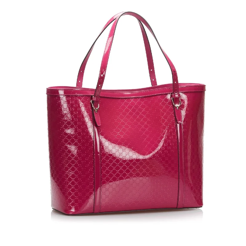 Women Gucci bags with a zippered interior pocketGucci Microguccissima Nice Tote Bag (SHG-xc7rA1)