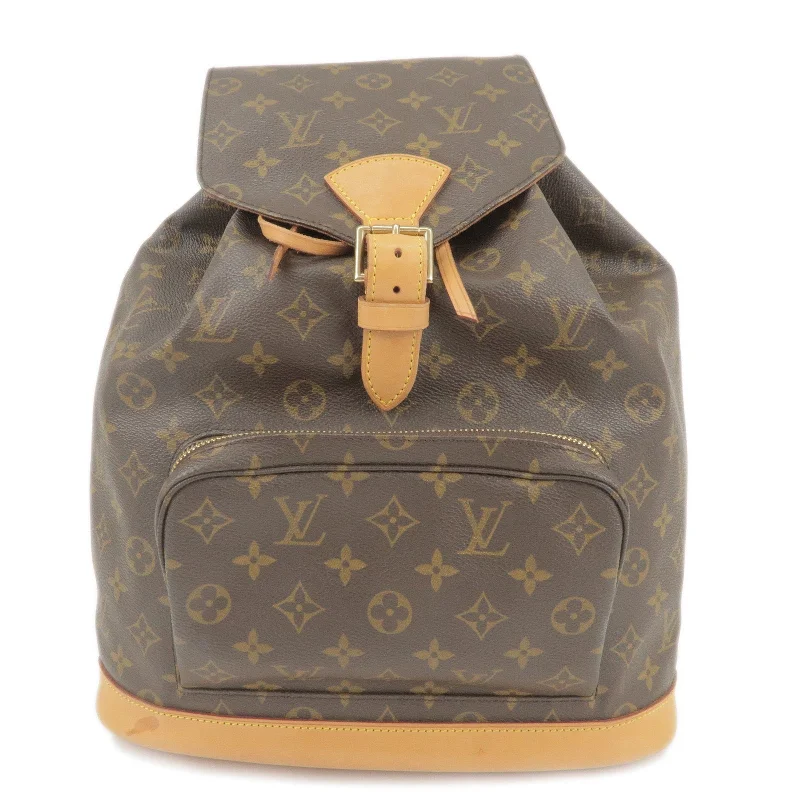 Louis Vuitton bags with a zippered interior pocket for better organizationLouis Vuitton Monogram Montsouris GM Back Pack M51135