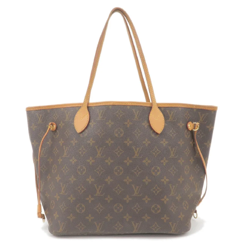 Louis Vuitton tote bags with a double - handle and shoulder - strap optionLouis Vuitton Monogram Neverfull MM Tote Bag Brown M40156