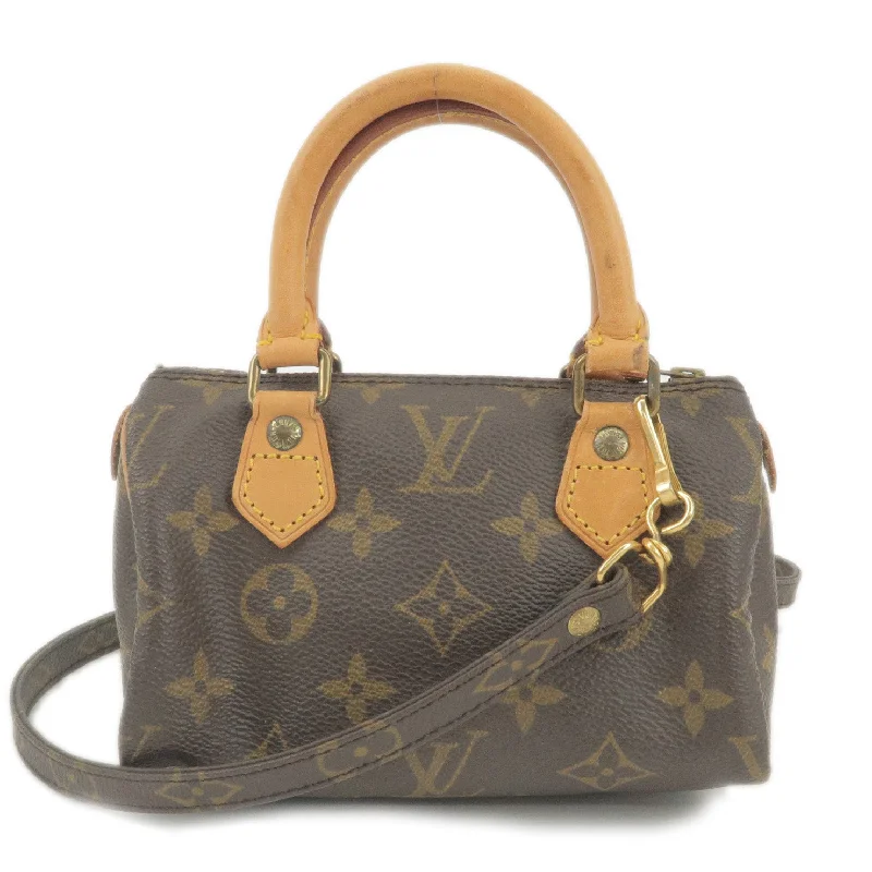 Louis Vuitton crossbody bags in a bold red color for a statementLouis Vuitton Monogram Mini Speedy Hand Bag M41534