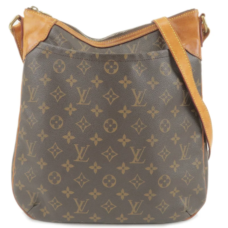 Louis Vuitton handbags with a beaded trim for a touch of glamourLouis Vuitton Monogram Odeon MM Shoulder Bag M51136