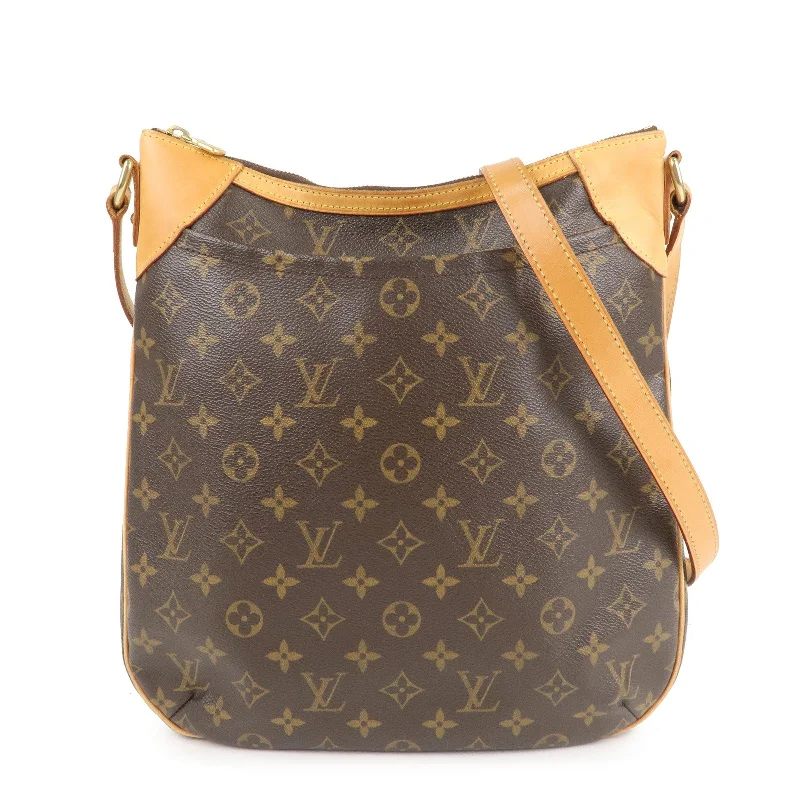 Louis Vuitton Twist bags with a crystal - embellished LV - turnlockLouis Vuitton Monogram Odeon MM Shoulder Bag Brown M56389