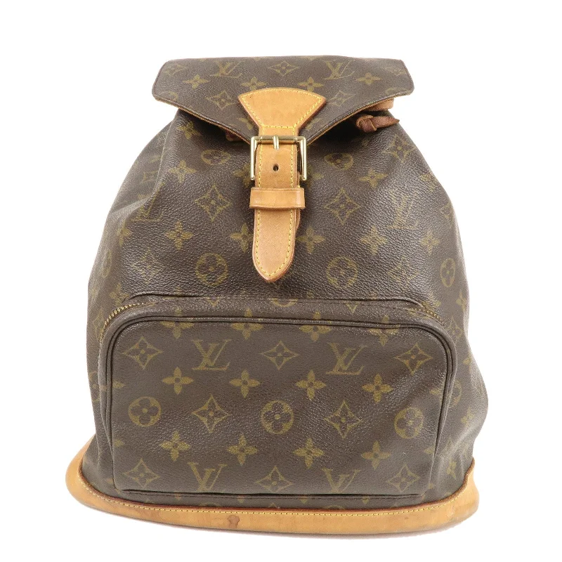 Louis Vuitton backpacks with a sleek, minimalist design for styleLouis Vuitton Monogram Montsouris GM Back Pack Brown M51135