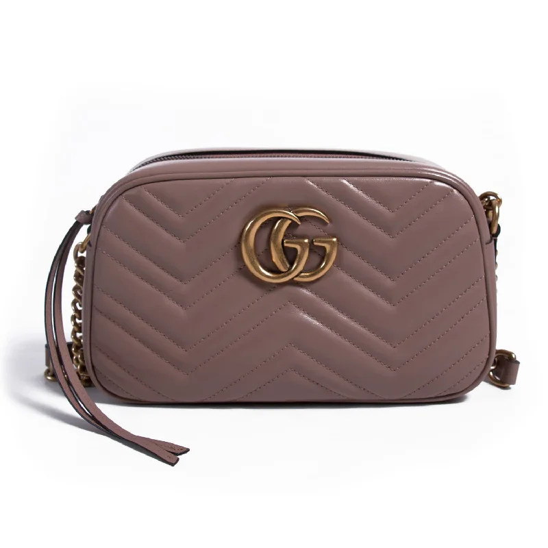 Ladies Gucci shoulder bags with a single - handle designGucci Marmont Matelassé Small