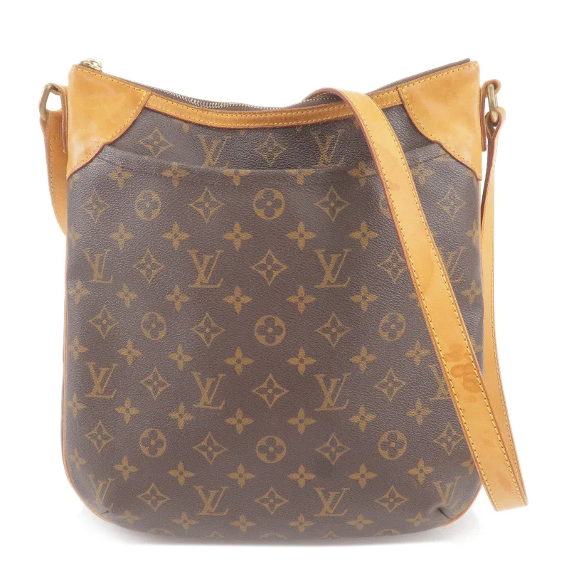 Louis Vuitton bags with a front - flap pocket for quick - access itemsLouis Vuitton Monogram Odeon MM Shoulder Bag M56389