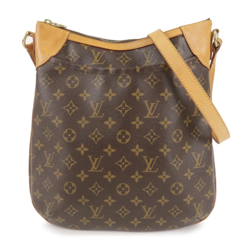 Louis Vuitton Twist bags with a snakeskin - effect panel for a bold lookLouis Vuitton Monogram Odeon MM Shoulder Bag Brown M56389