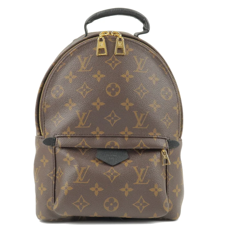 Louis Vuitton tote bags with a printed LV logo on the front for brand visibilityLouis Vuitton Monogram Palm Springs PM Back Pack Ruck Sack M44871