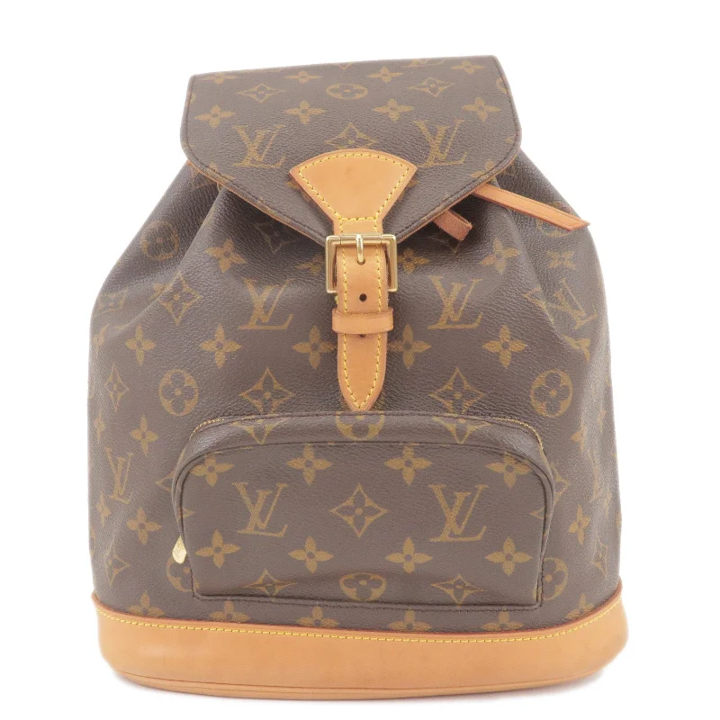 Louis Vuitton backpacks with a sleek, minimalist design for styleLouis Vuitton Monogram Montsouris MM Back Pack Bag M51136