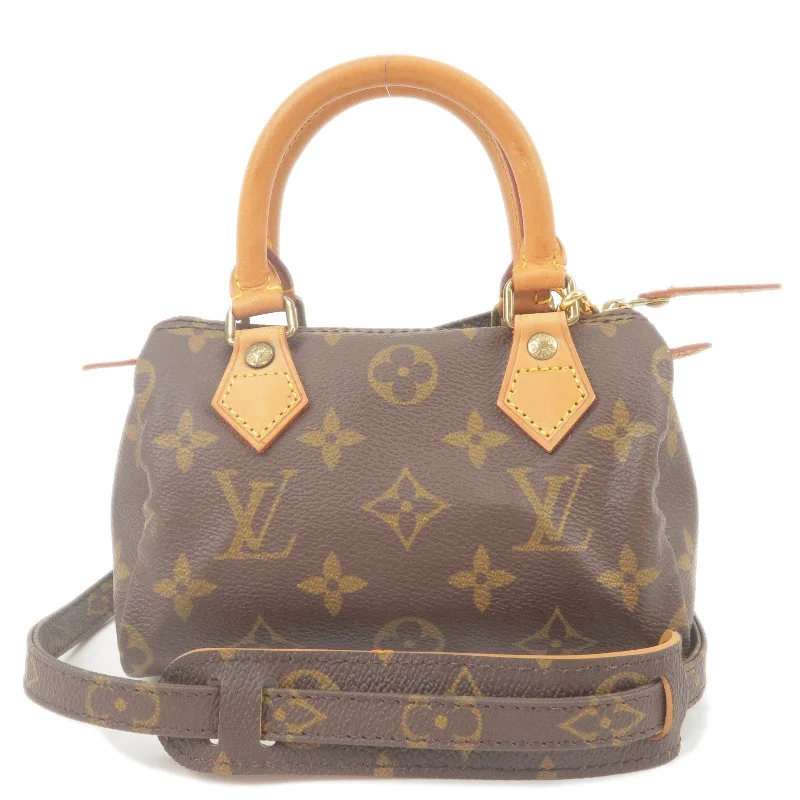 Medium - sized Louis Vuitton tote bags for work and shoppingLouis Vuitton Monogram Mini Speedy Mini Bag & Strap M41534