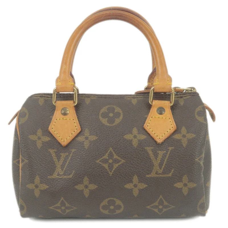 Ladies Louis Vuitton shoulder bags with a tassel decoration for charmLouis Vuitton Monogram Mini Speedy Hand Bag Boston Bag M41534