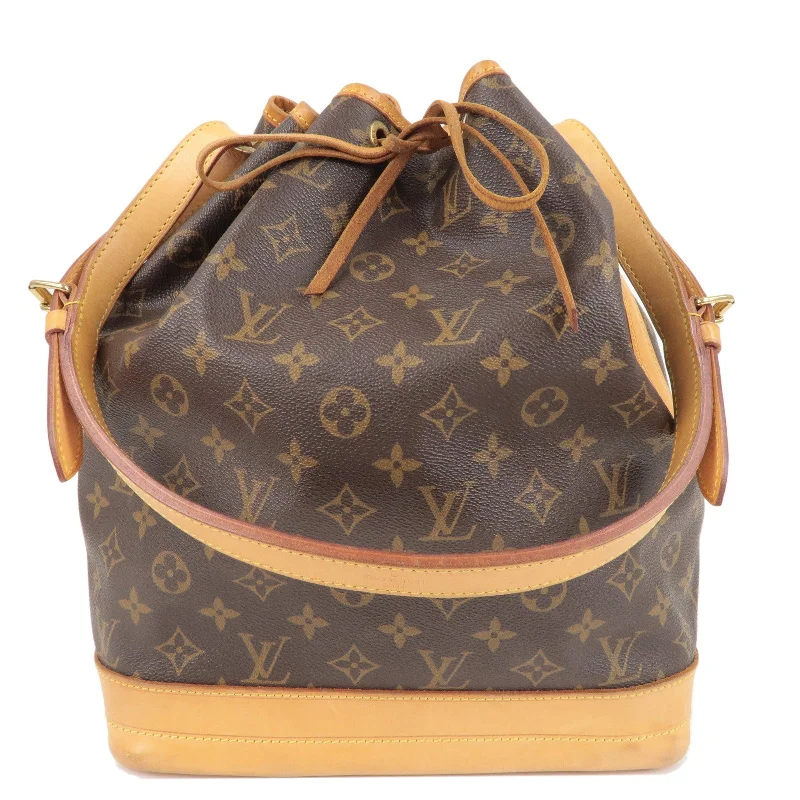 Louis Vuitton bags with a front - flap pocket for quick - access itemsLouis Vuitton Monogram Noe Shoulder Bag Brown M42224