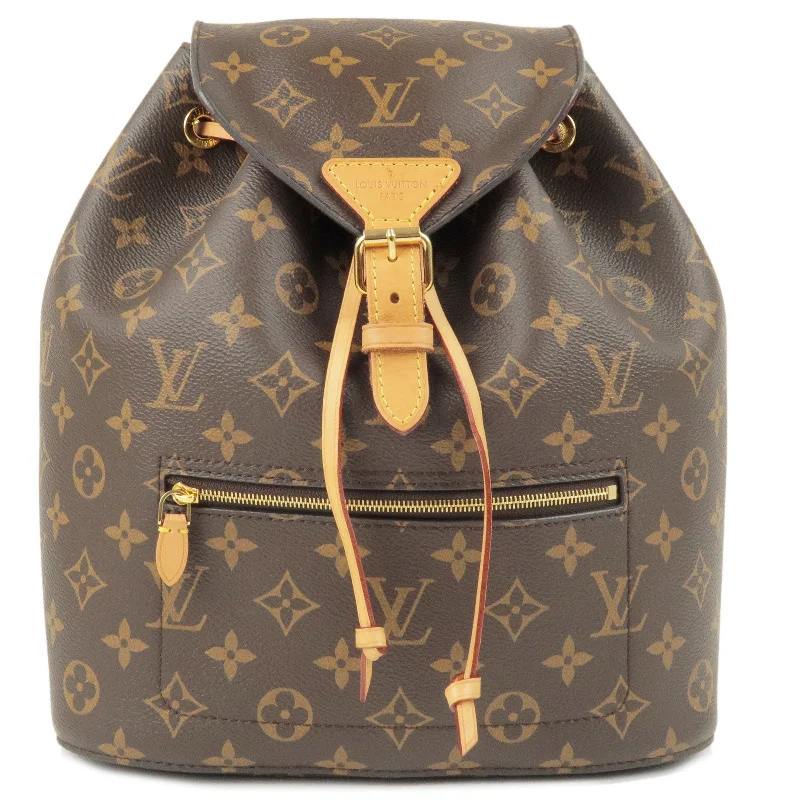 Medium - sized Louis Vuitton tote bags for work and shoppingLouis Vuitton Monogram Montsouris Ruck Sack Back Pack M43431