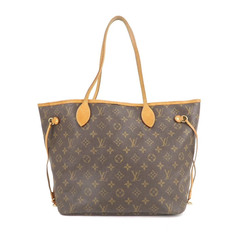 Louis Vuitton backpacks with a multi - pocket organization for functionalityLouis Vuitton Monogram Neverfull MM Tote Bag Brown M40156