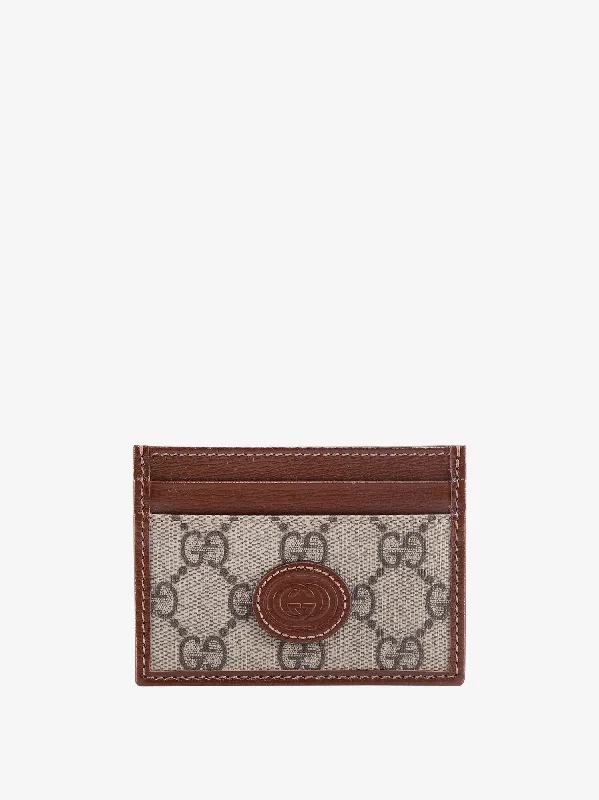 Women Gucci bags with a front - flap pocket for quick - access itemsGucci Man Gucci Man Beige Wallets