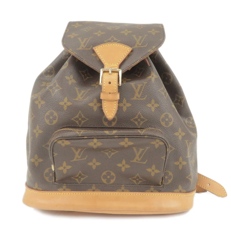 Louis Vuitton Twist bags with a crystal - embellished LV - turnlockLouis Vuitton Monogram Montsouris MM Back Pack Bag M51136